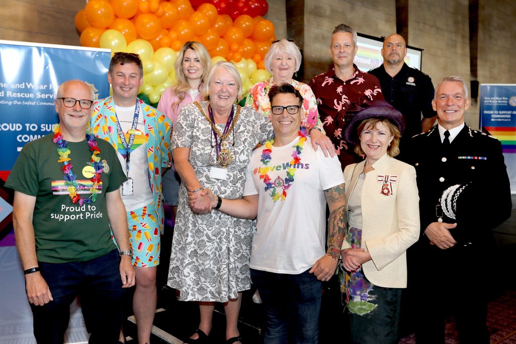 Group of staff at Pride