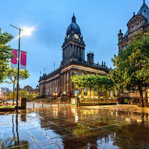 Leeds Town Hall was built  on Park Lane (now The Headrow), Leeds, West Yorkshire, England.