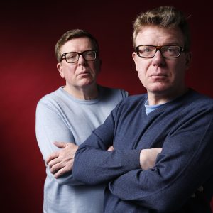 Craig and Charlie Reid, The Proclaimers. Seen here in studio shoot in Leith in 2018. Edinburgh, Scotland, UK  Edinburgh, Scotland UK 22/01/2018
© COPYRIGHT PHOTO BY MURDO MACLEOD
Tel + 44 131 669 9659
Mobile +44 7831 504 531
Email:  m@murdophoto.com
A22G5C